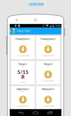 ToeicTest android App screenshot 5
